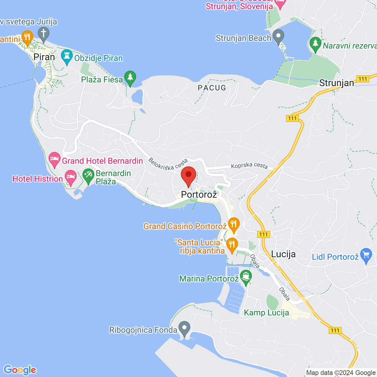 Map Act-ION Hotel Neptun**** Portorož