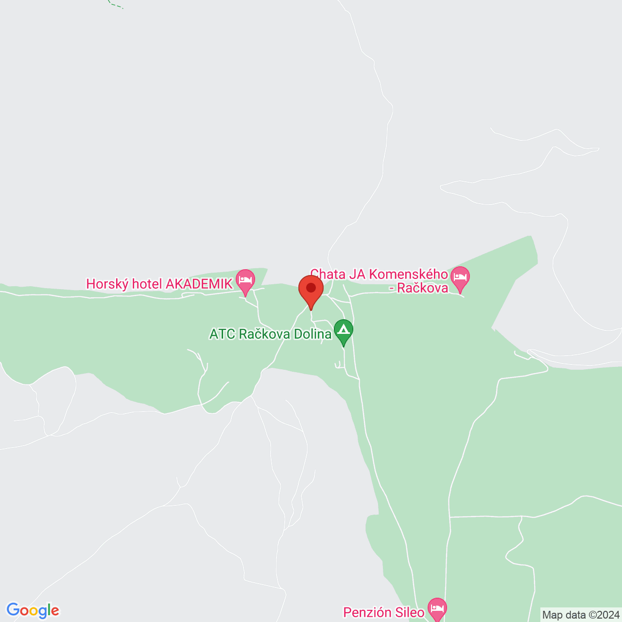 Mapa Horská Chata Orešnica*** Pribylina
