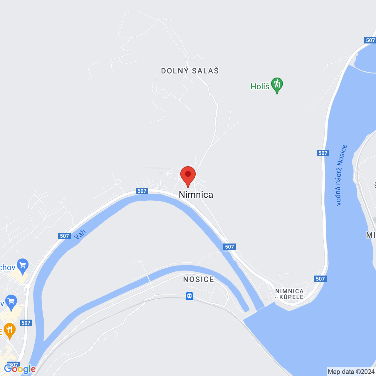 Mapa Kúpeľný Hotel Balnea Grand Nimnica