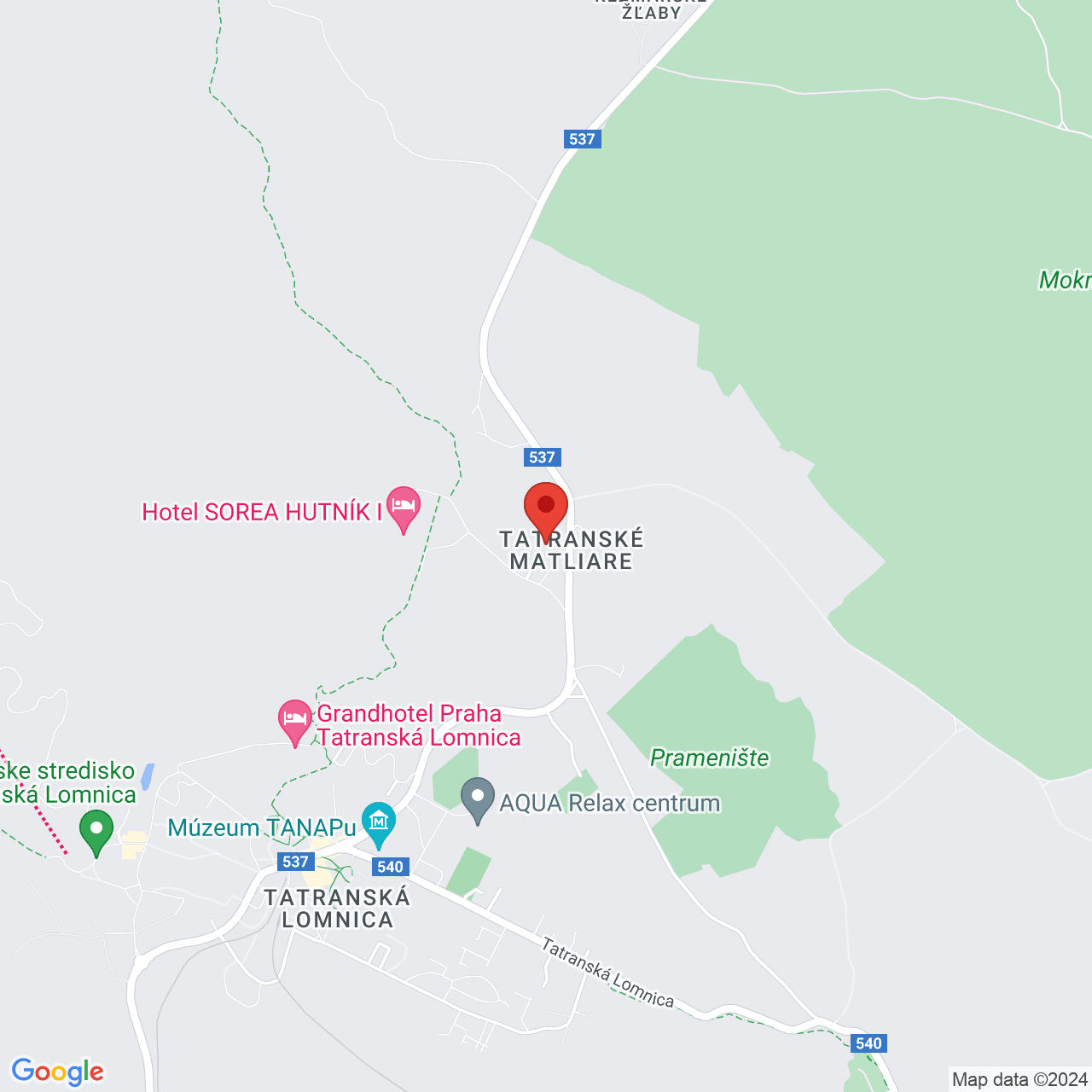 Map Hotel Sorea Hutnik II** Tatranske Matliare