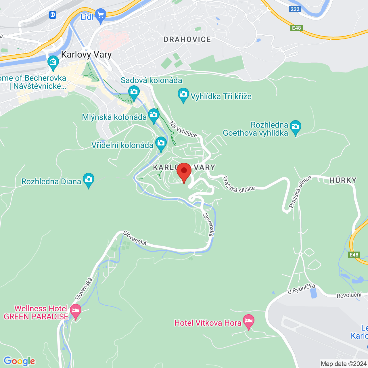 Térkép Hotel Imperial***** Karlovy Vary