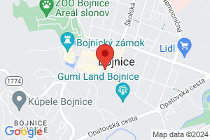 Mapa Hotel Bojnický vínny dom**** Bojnice