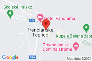 Mapa Hotel Slovakia*** Trenczianskie Teplice