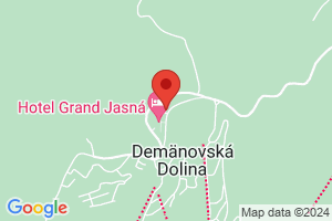 Mapa Hotel Ski & Wellness Residence Družba**** Demänovská dolina/Jasná