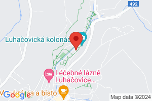 Mapa Lázeňský hotel Jurkovičův dům**** Luhačovice