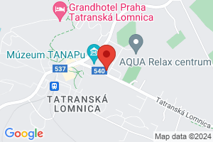 Mapa Hotel Slovan*** Tatranská Lomnica