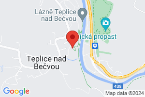 Mapa Liečebný dom Moravan*** Teplice nad Bečvou
