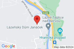 Mapa Sanatorium Janáček*** Teplice nad Becvou