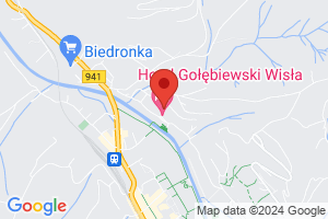 Map Hotel Gołębiewski**** Wisla
