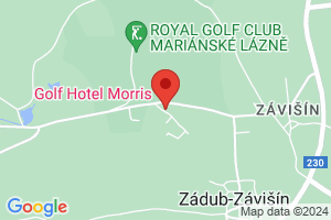 Mapa Hotel Golf Hotel Morris**** Mariánske Lázně