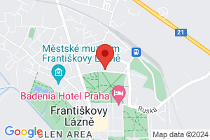 Térkép Fürdőhotel Metropol*** Frantiskovy Lazne