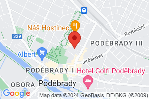 Mapa Dom uzdrowiskowy Zimní lázně*** Podebrady