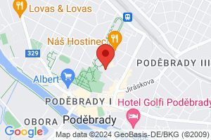 Mapa Hotel Libenský**** Poděbrady
