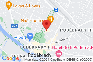 Mapa Lázeňský hotel Felicitas**** Poděbrady