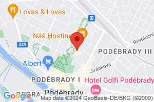 Térkép Fürdőhotel Park**** Podebrady
