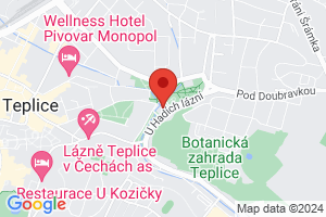 Térkép Gyógyház Kamenné lázně*** Teplice