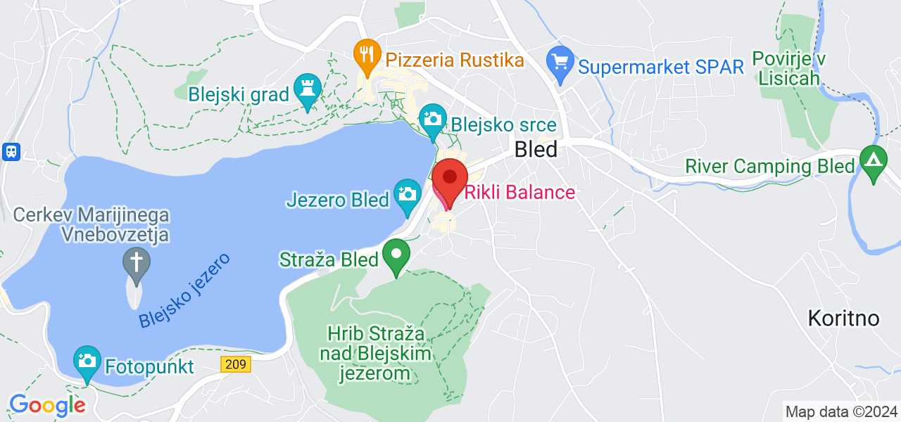 Map Hotel Golf**** Bled
