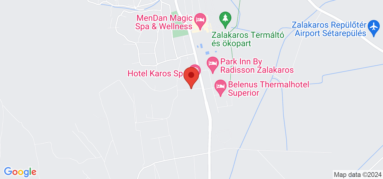Mapa Hotel Karos Spa superior**** Zalakaros