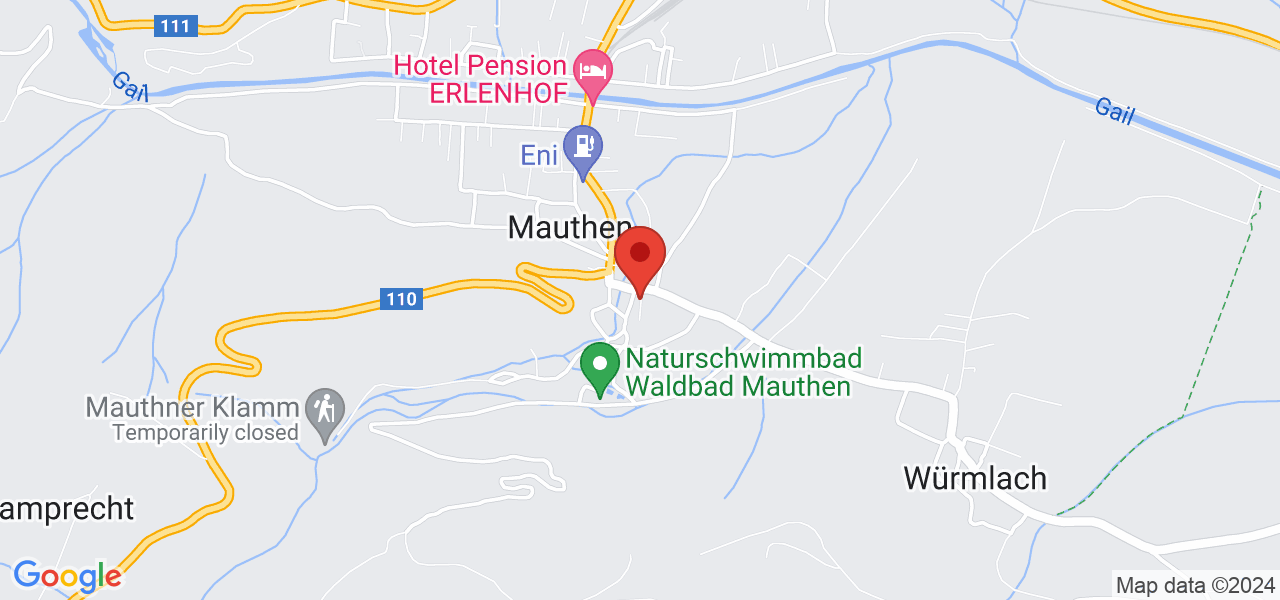 Mapa Penzión Edelweiß*** Kötschach-Mauthen