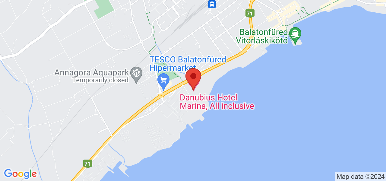 Térkép Hotel Marina*** Balatonfüred