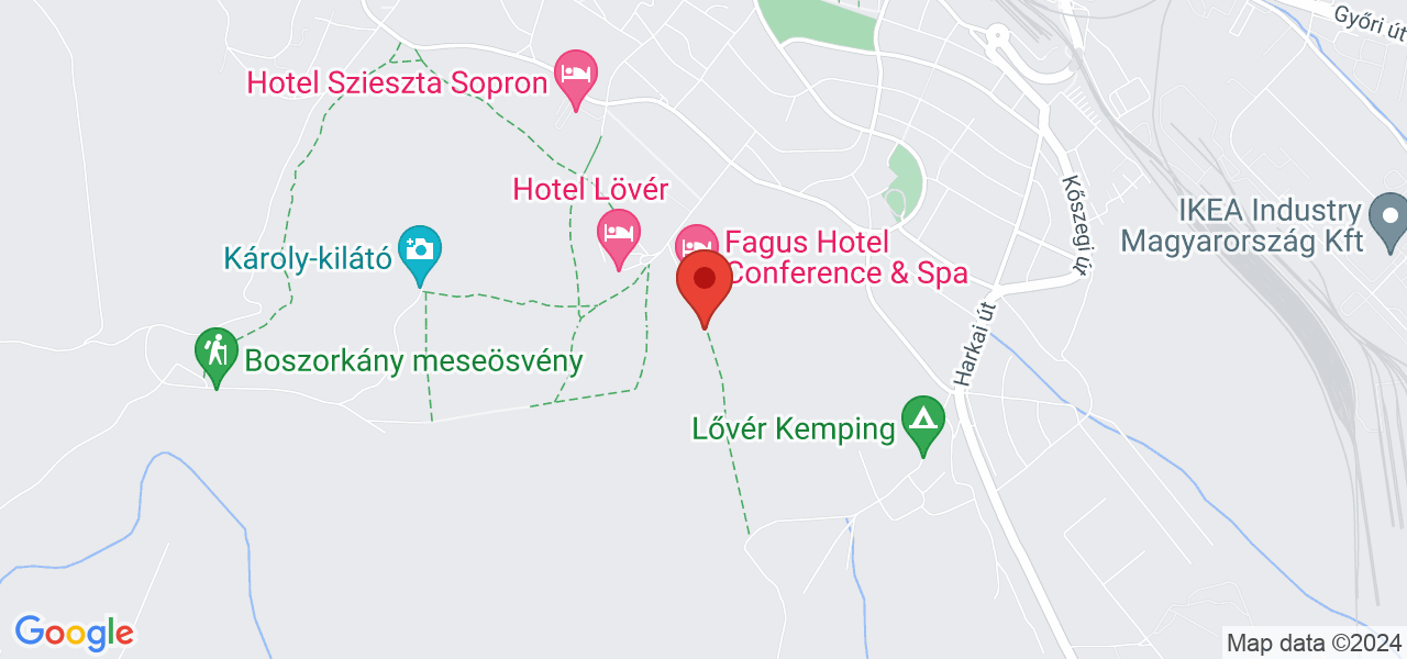 Mapa Hotel Fagus Conference & Spa**** Šoproň/Sopron