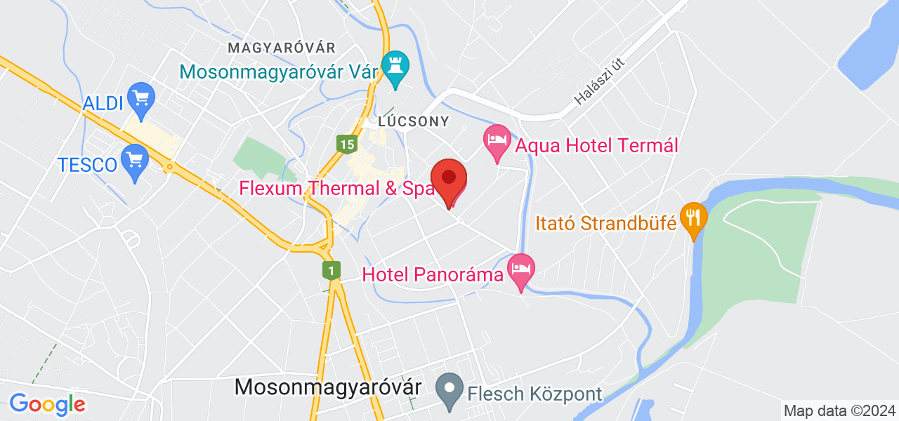 Mapa Thermal Hotel Superior*** Mosonmagyaróvár
