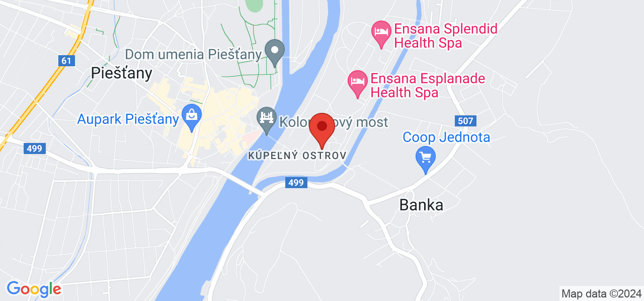 Mapa Pro Patria Ensana Health Spa Hotel** Pieszczany