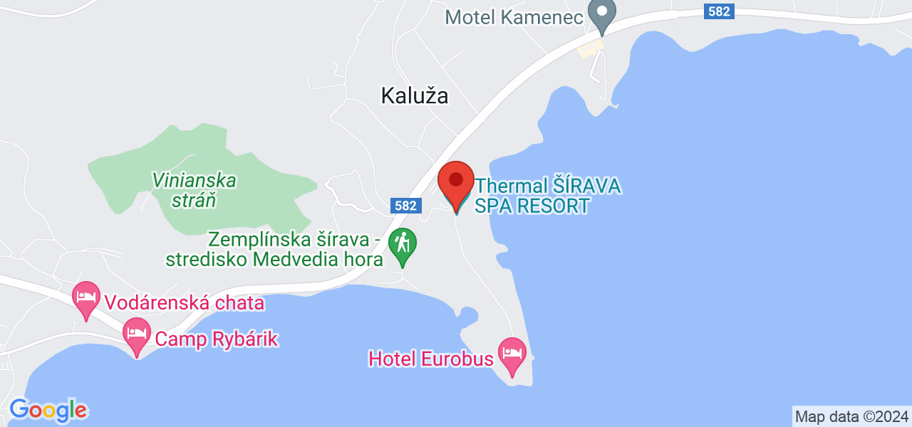 Map Thermal Šírava Spa Resort**** Zemplinska Sirava