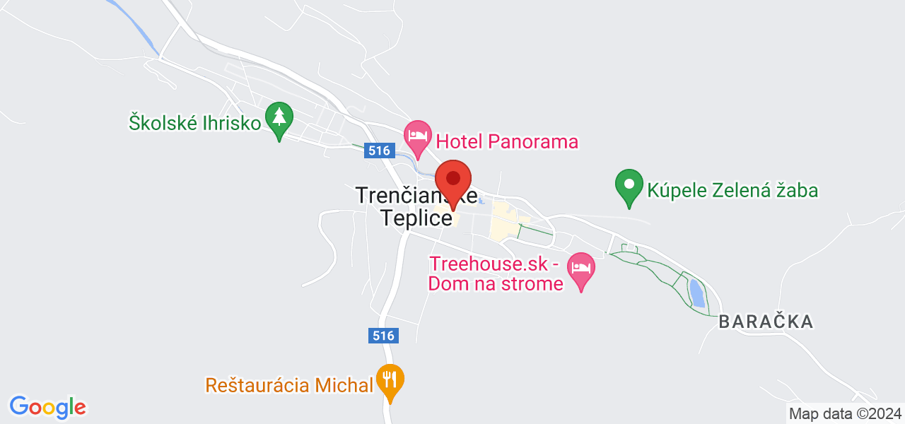 Kurhaus Atlantis** Trencianske Teplice/Trentschin-Teplitz Karte