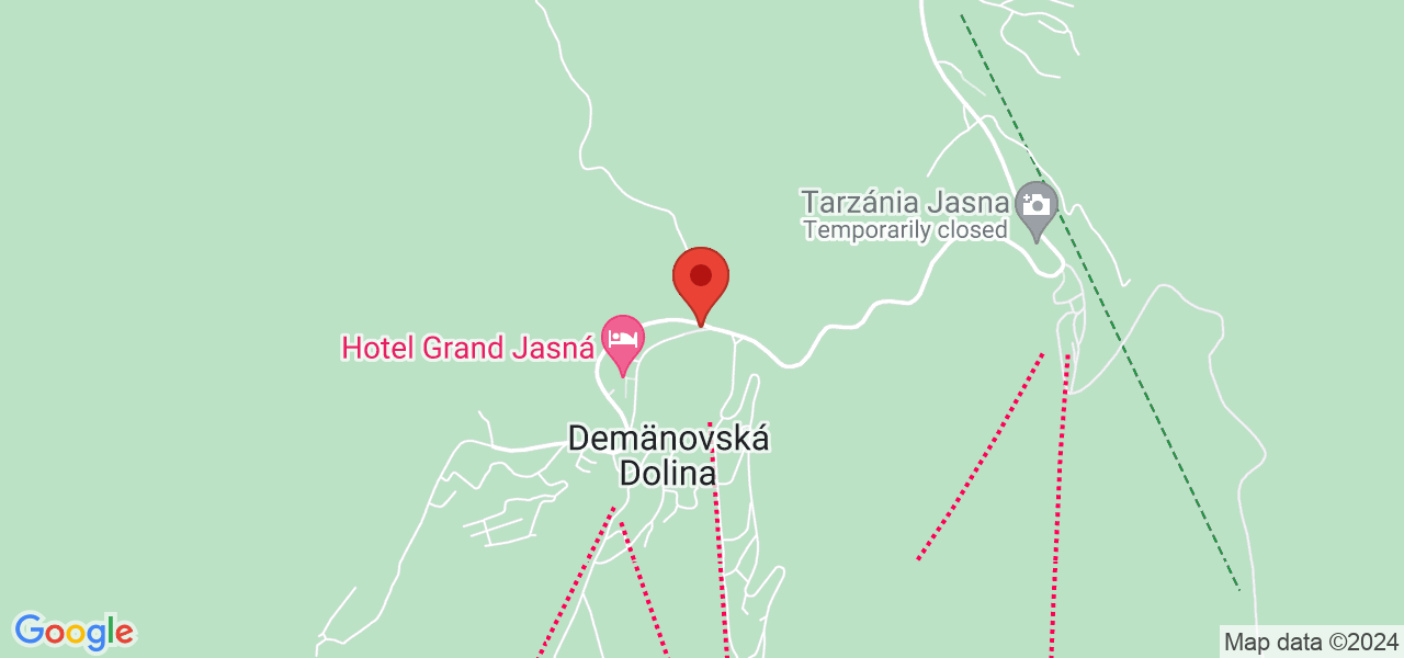 Mapa Hotel Ostredok*** Demänovská dolina/Jasná