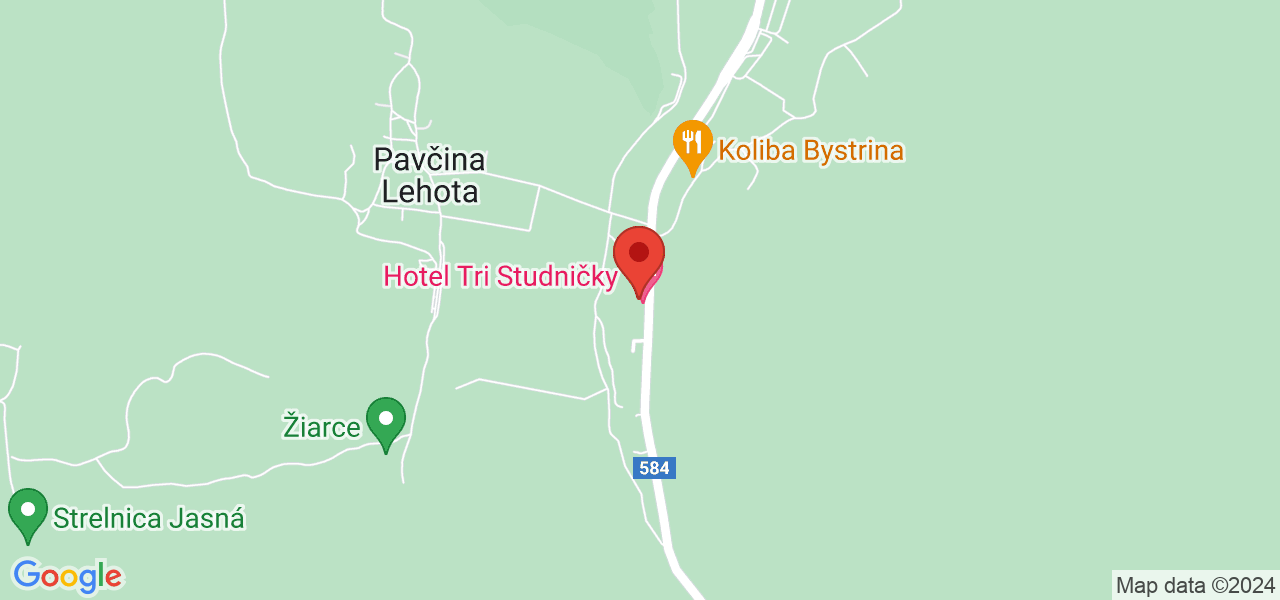 Mapa Hotel Tri Studničky**** Demenowska dolina/Chopok