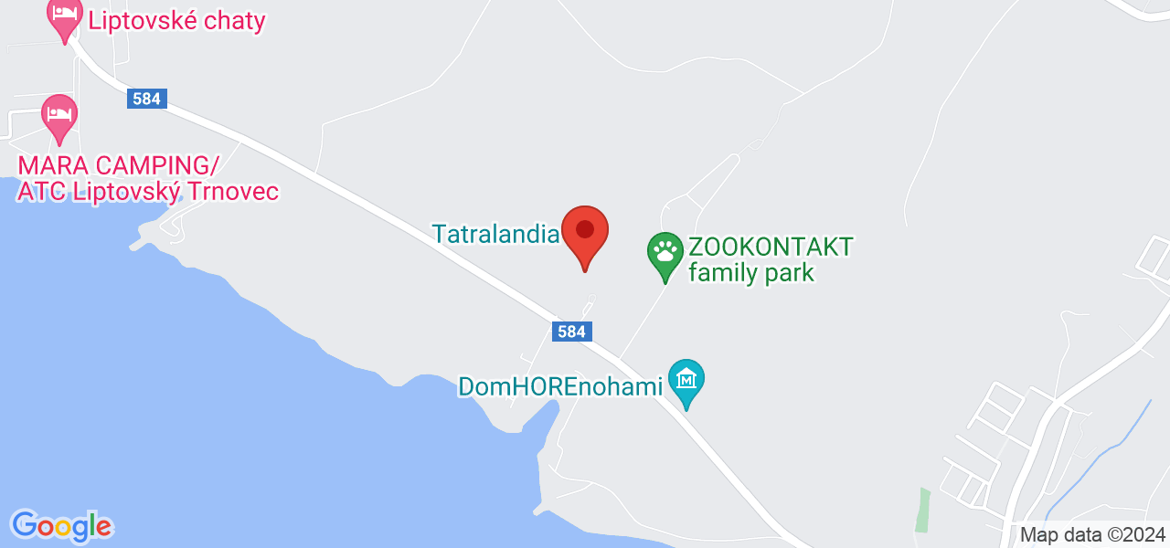 Mapa Holiday Village Tatralandia** Liptovský Mikuláš