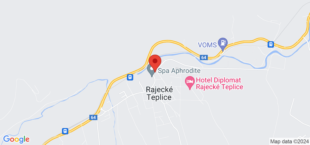Mapa Villa Flora*** Rajeckie Teplice