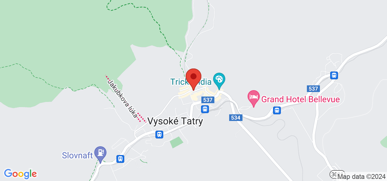 Map Grandhotel**** High Tatras - Stary Smokovec
