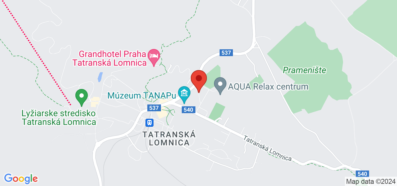 Mapa Hotel *** SOREA TITRIS*** Tatranská Lomnica