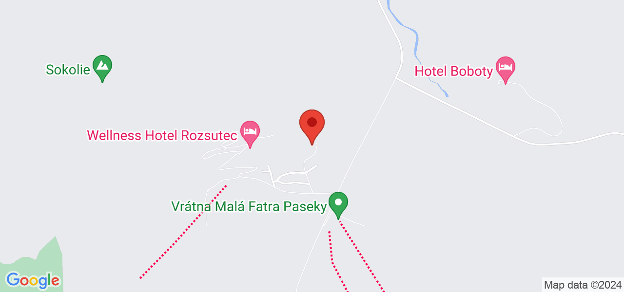 Mapa Hotel Pod Sokolím* Terchova/Vrátna