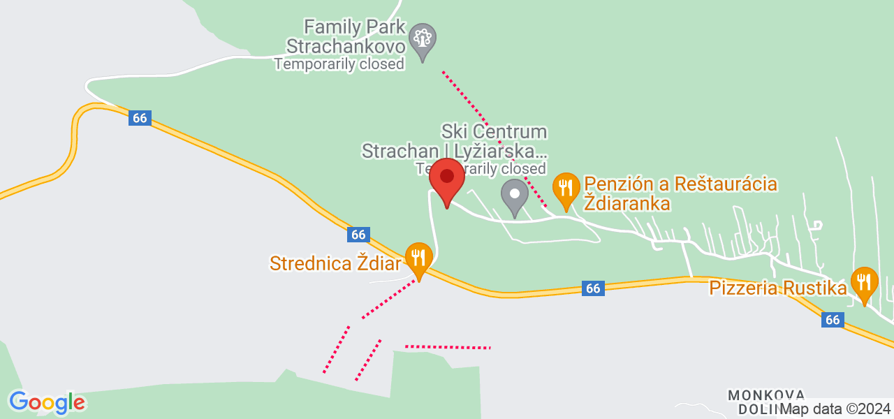 Térkép Panzió River Ždiar
