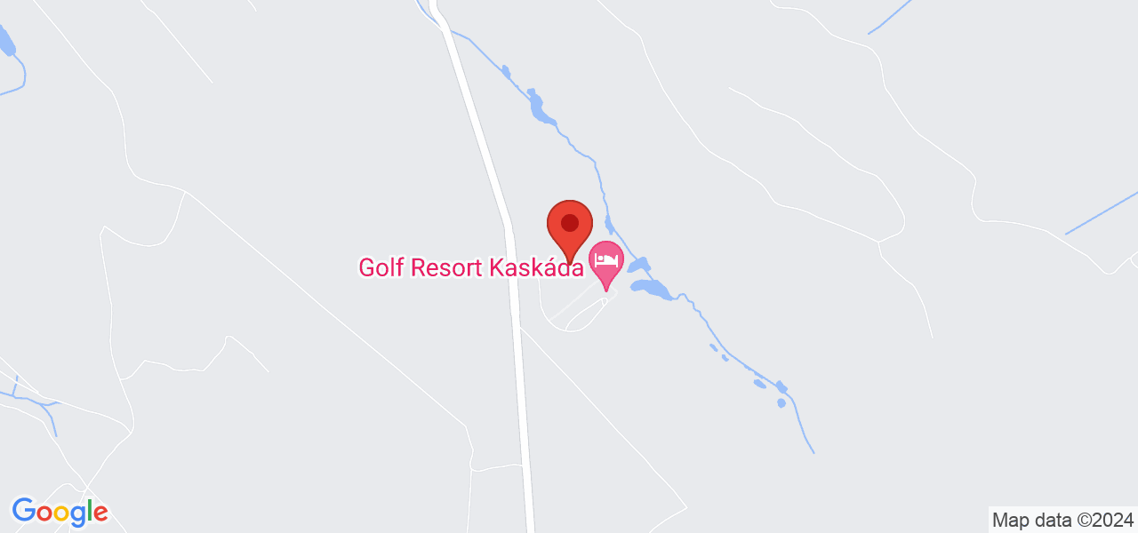 Mapa Golf Hotel Kaskáda**** Kuřim