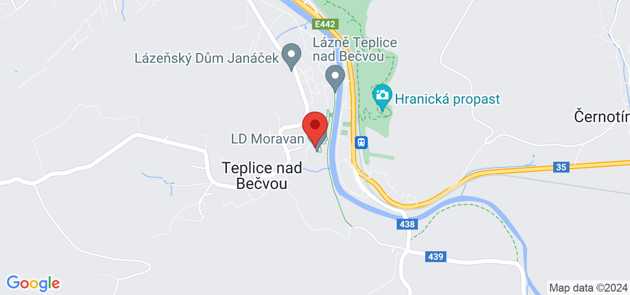 Map Spa house Moravan*** Teplice nad Becvou