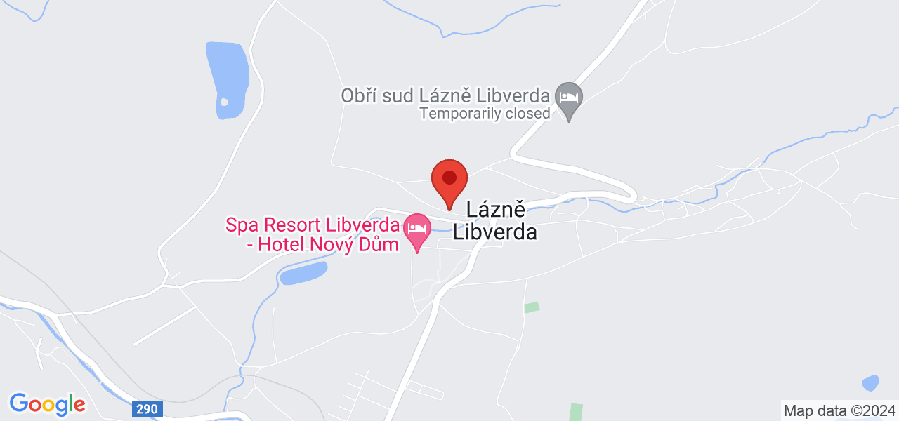 Mapa Hotel Lesní Zátiší*** Libverda